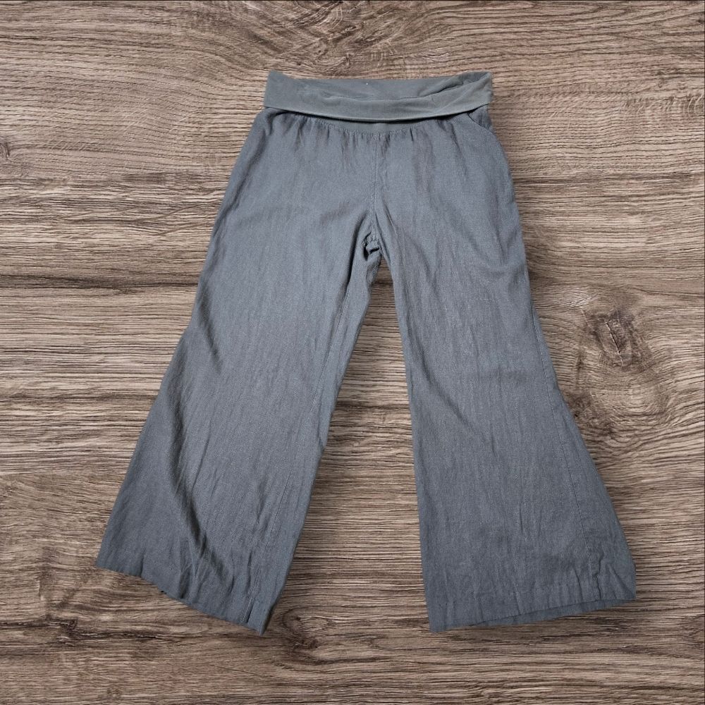 Old Navy Gray Y2K Wide-Leg Foldover Lounge Pants